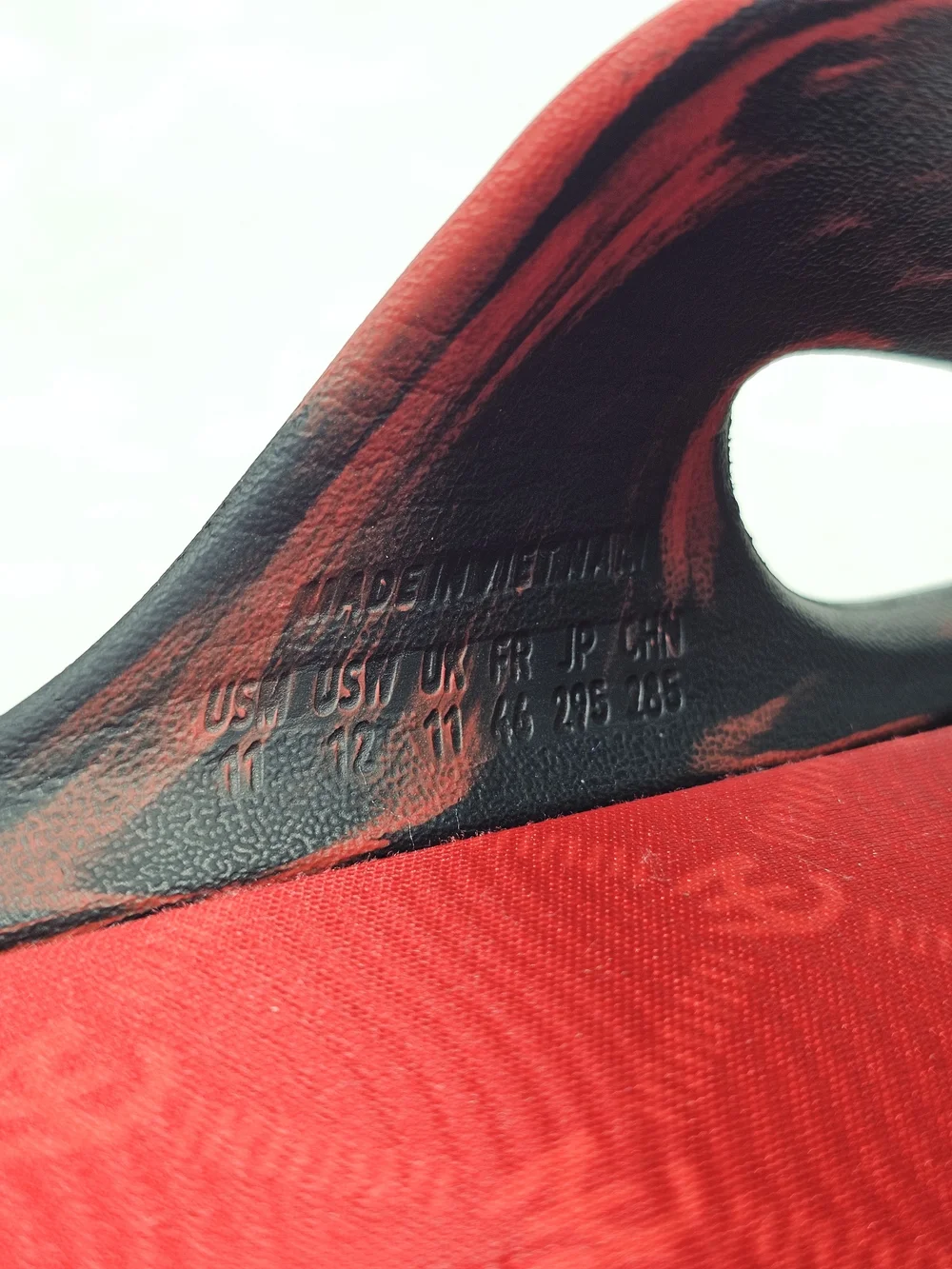 Adidas Patrick Mahomes x Adicane Slide Black Collegiate Red JH6548 Men's Sz 11